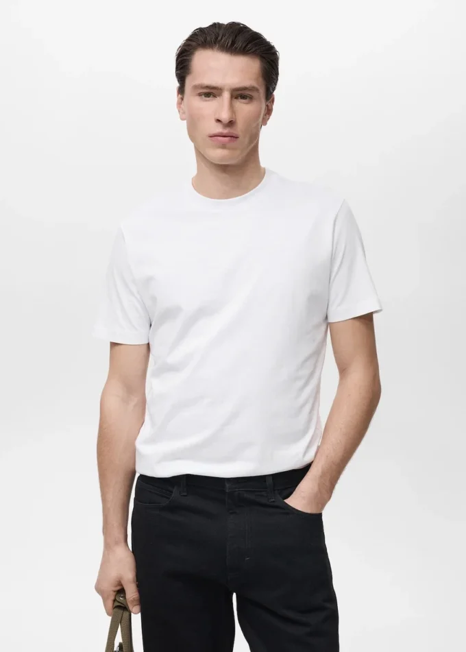 T-shirt slim fit 100 % coton