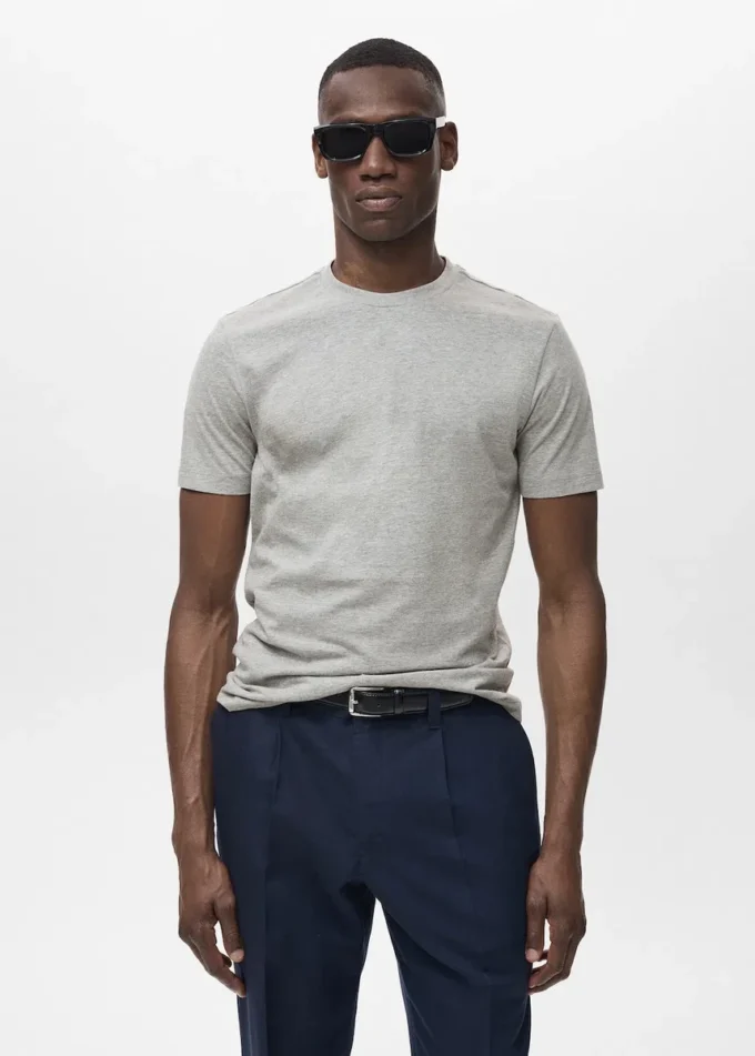 T-shirt slim fit 100 % coton