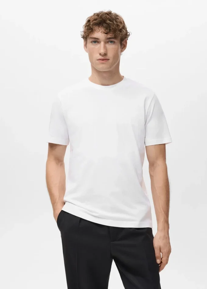T-shirt slim fit 100 % coton