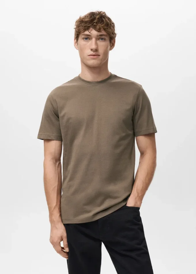T-shirt slim fit 100 % coton
