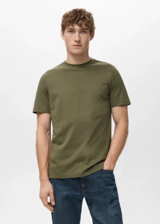 T-shirt slim fit 100 % coton