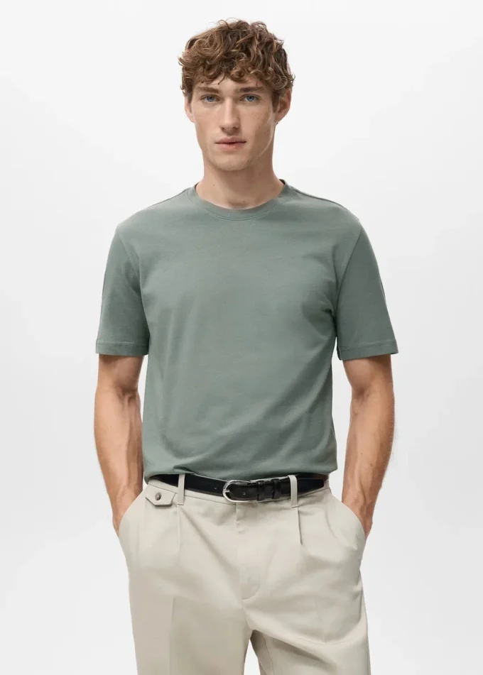T-shirt slim fit 100 % coton