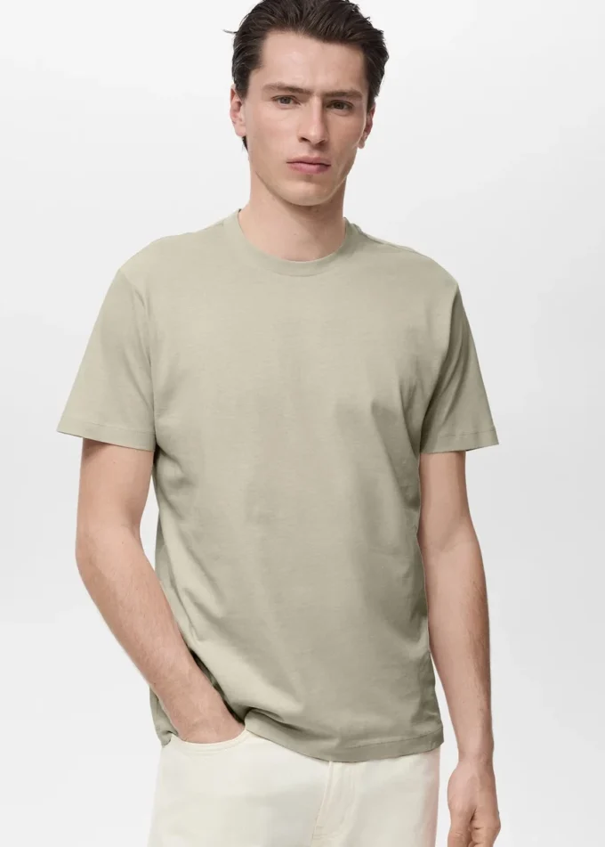 T-shirt slim fit 100 % coton