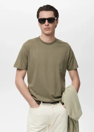 T-shirt slim fit 100 % coton