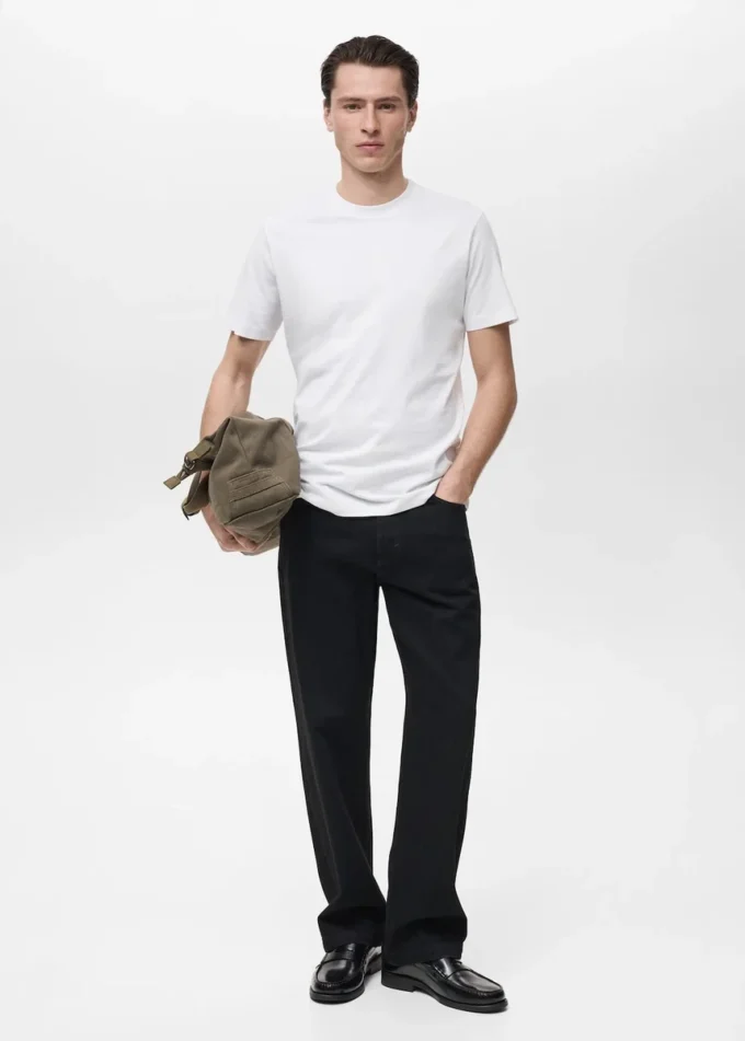 T-shirt slim fit 100 % coton