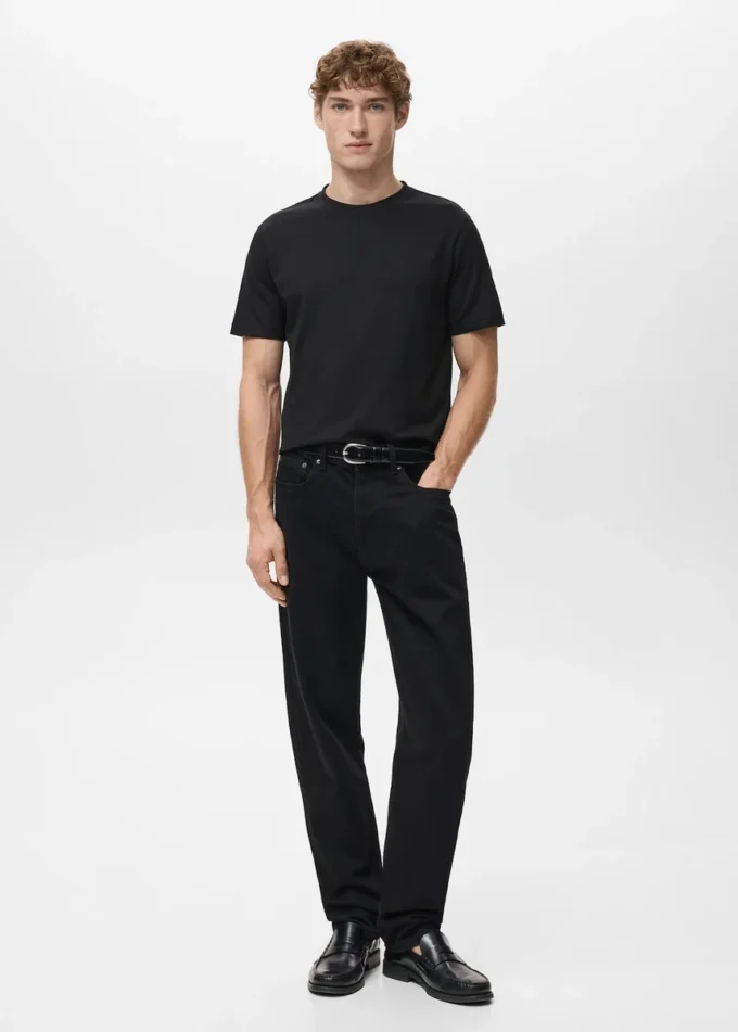 T-shirt slim fit 100 % coton