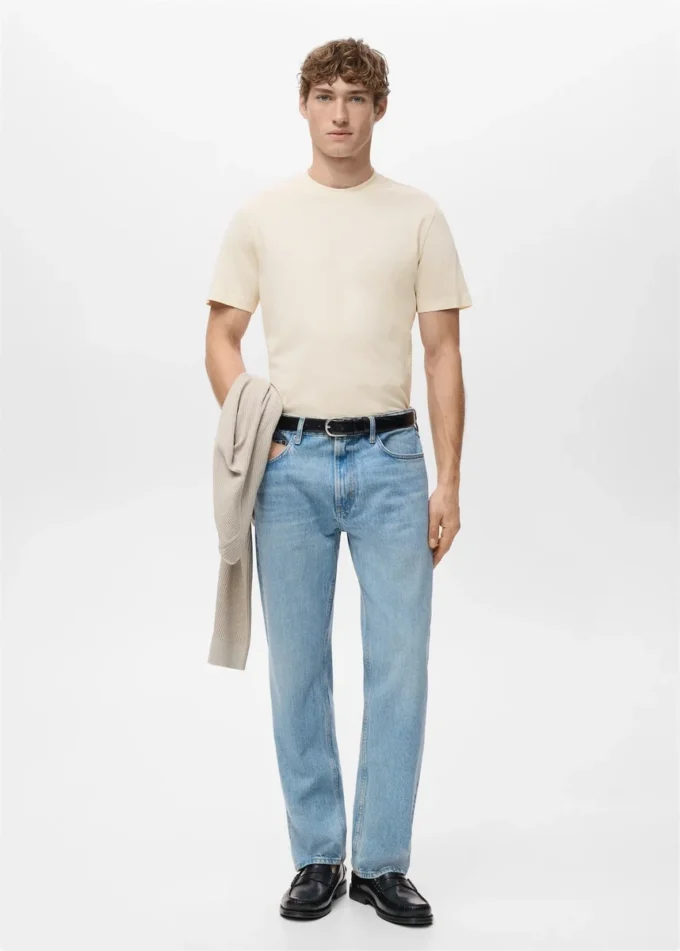 T-shirt slim fit 100 % coton