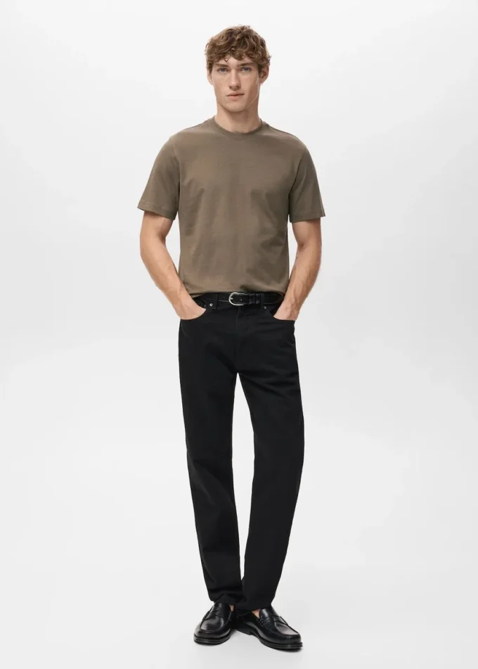 T-shirt slim fit 100 % coton