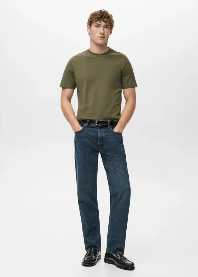 T-shirt slim fit 100 % coton