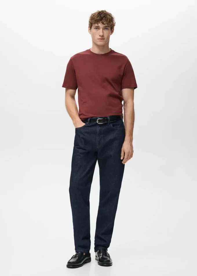 T-shirt slim fit 100 % coton