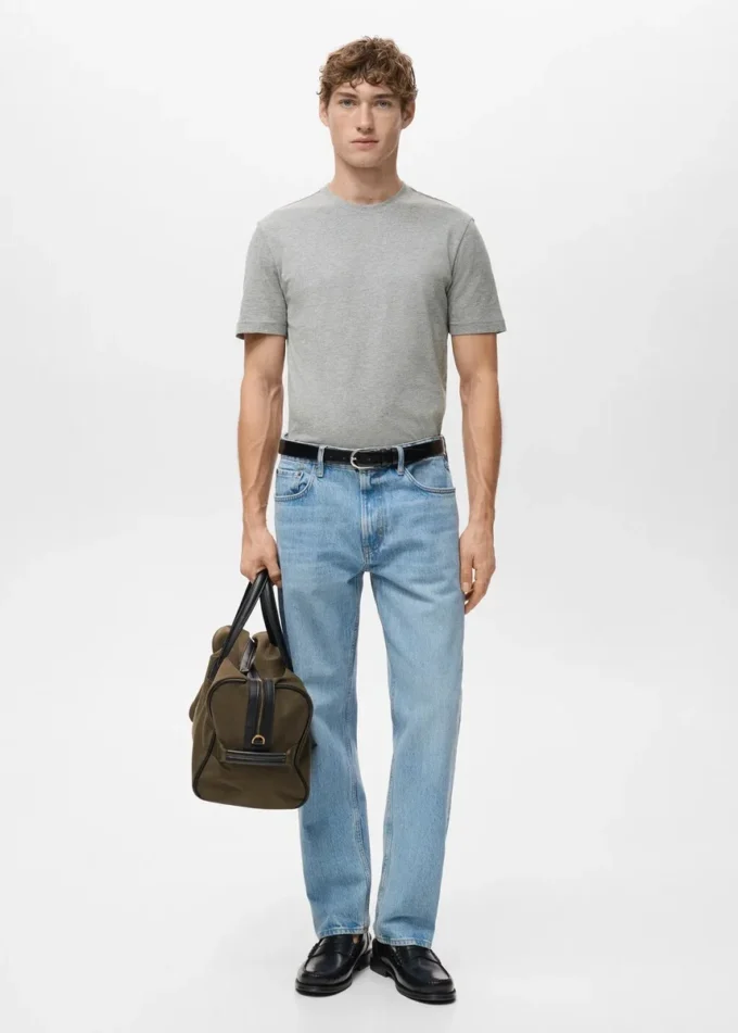 T-shirt slim fit 100 % coton