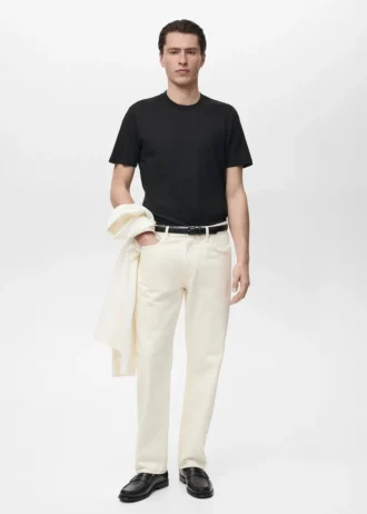 T-shirt slim fit 100 % coton