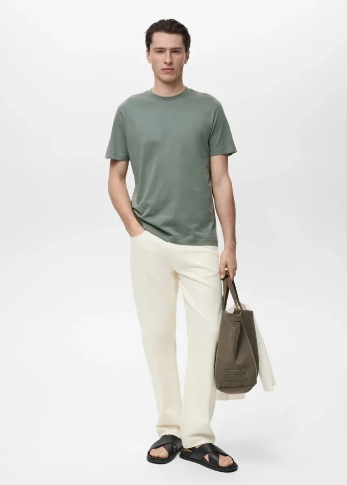 T-shirt slim fit 100 % coton