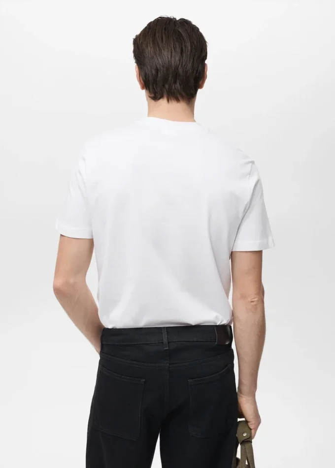 T-shirt slim fit 100 % coton