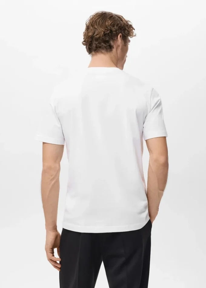 T-shirt slim fit 100 % coton