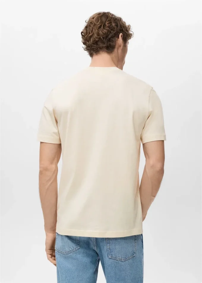 T-shirt slim fit 100 % coton