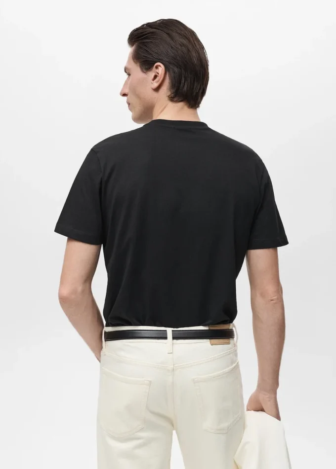 T-shirt slim fit 100 % coton