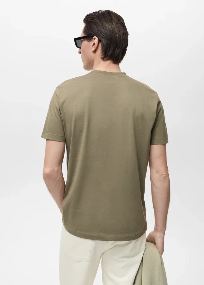 T-shirt slim fit 100 % coton
