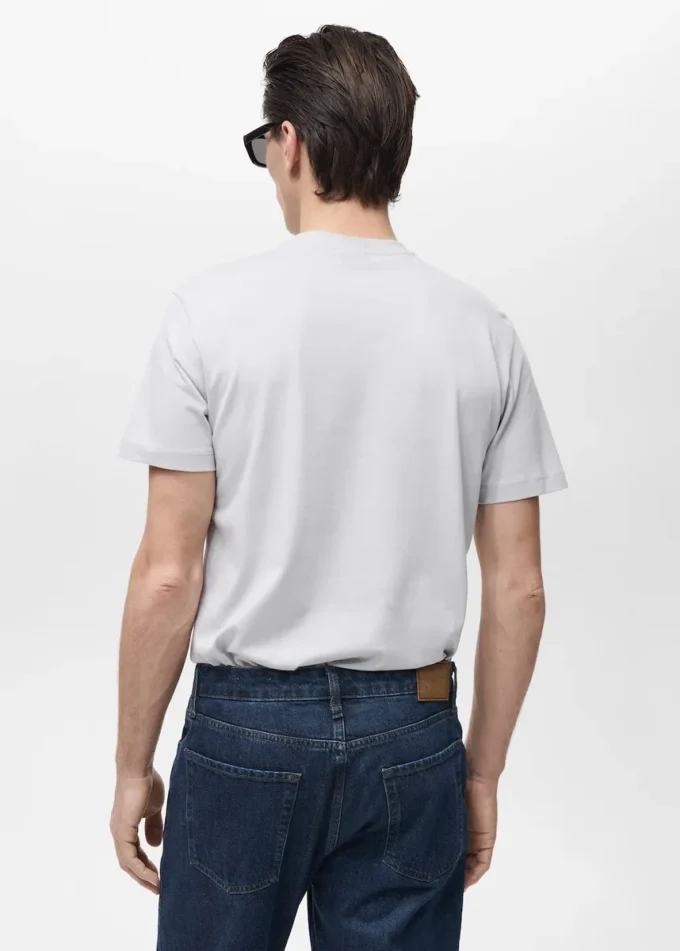 T-shirt slim fit 100 % coton