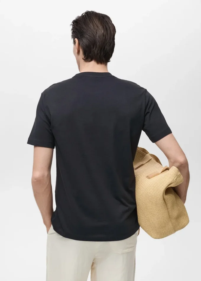 T-shirt slim fit 100 % coton