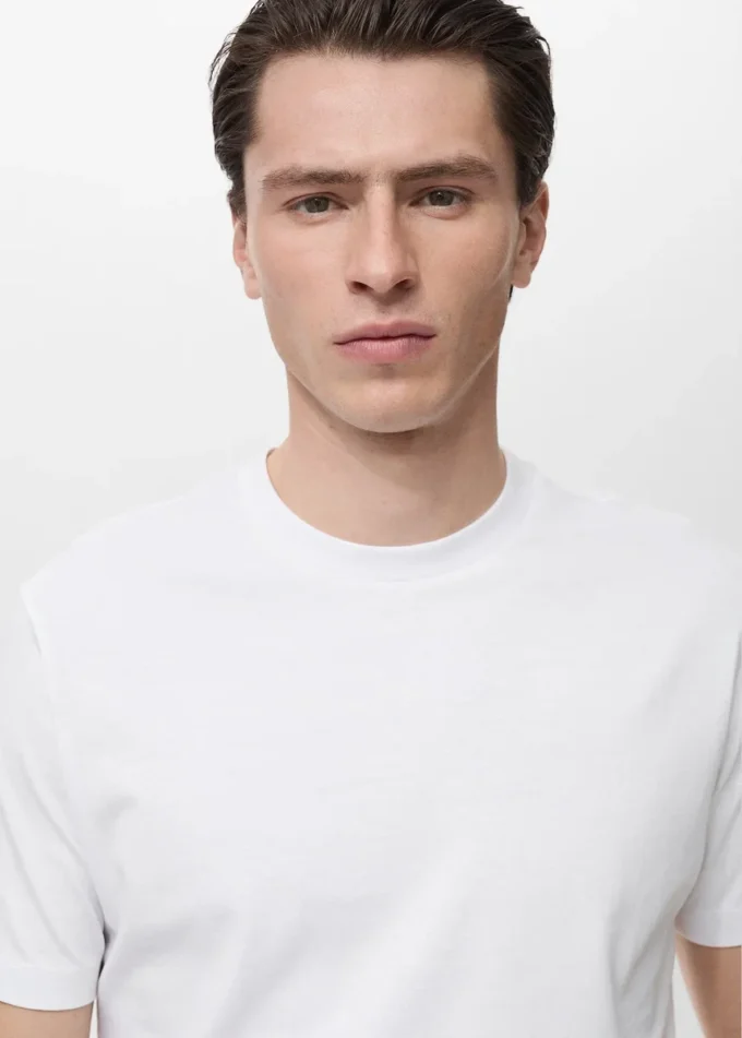 T-shirt slim fit 100 % coton