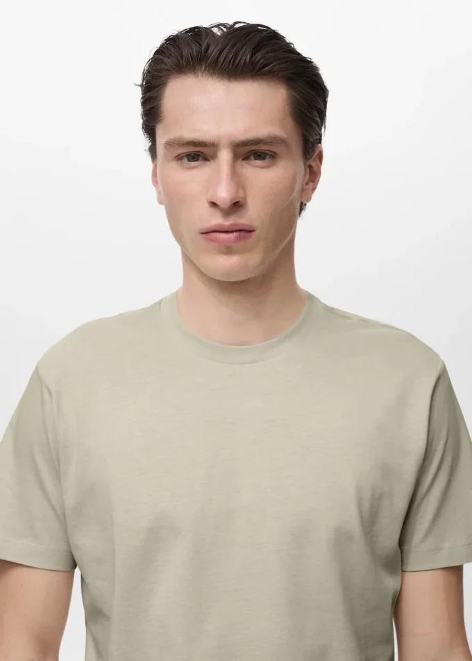 T-shirt slim fit 100 % coton