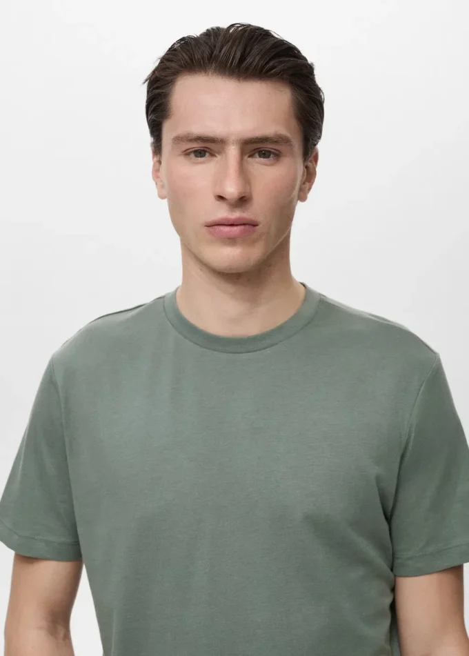 T-shirt slim fit 100 % coton