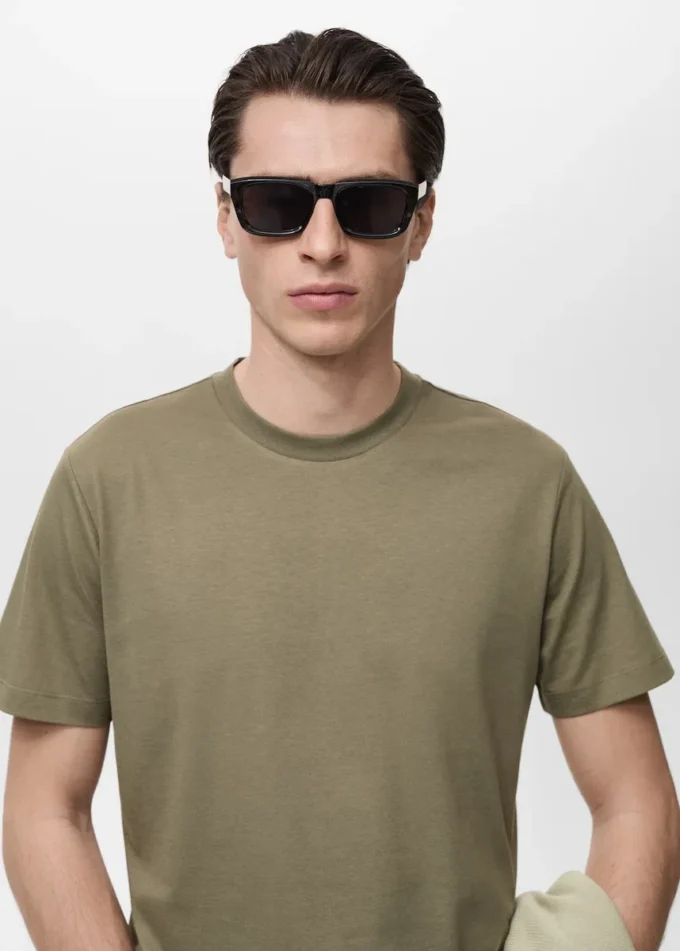T-shirt slim fit 100 % coton