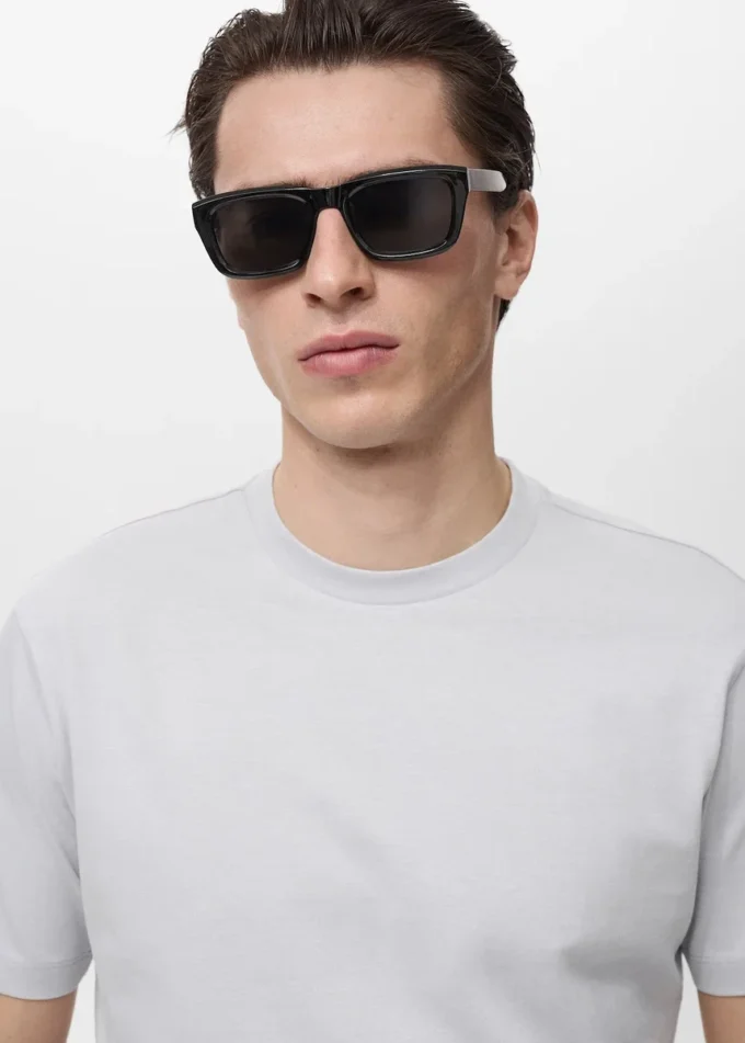 T-shirt slim fit 100 % coton