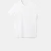 T-shirt slim fit à col en V 100 % coton