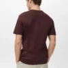 T-shirt slim fit à col en V 100 % coton