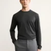 T-shirt slim fit en mélange de laine