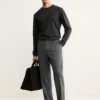 T-shirt slim fit en mélange de laine