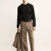 T-shirt slim fit en mélange de laine