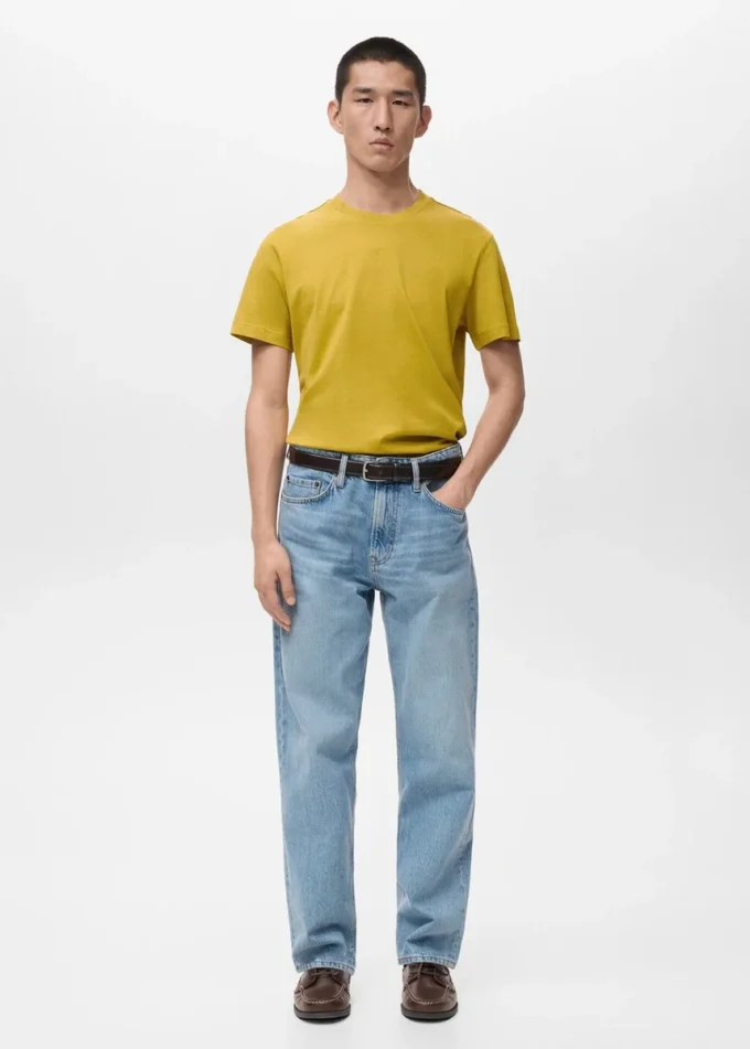 T-shirt slim à manches courtes