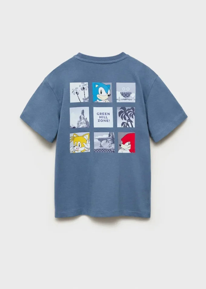 T-shirt Sonic en relief