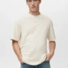 T-shirt structuré 100 % coton à coupe décontractée