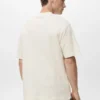 T-shirt structuré 100 % coton à coupe décontractée