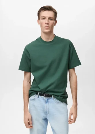 T-shirt texturé coupe classique