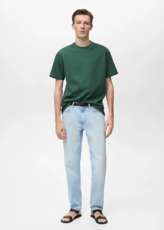 T-shirt texturé coupe classique