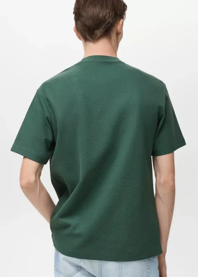 T-shirt texturé coupe classique