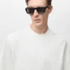 T-shirt texturé coupe classique