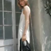 Top asymétrique en satin