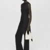 Top asymétrique en satin