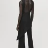 Top asymétrique en satin