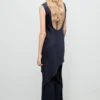 Top asymétrique en satin