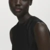 Top asymétrique en satin