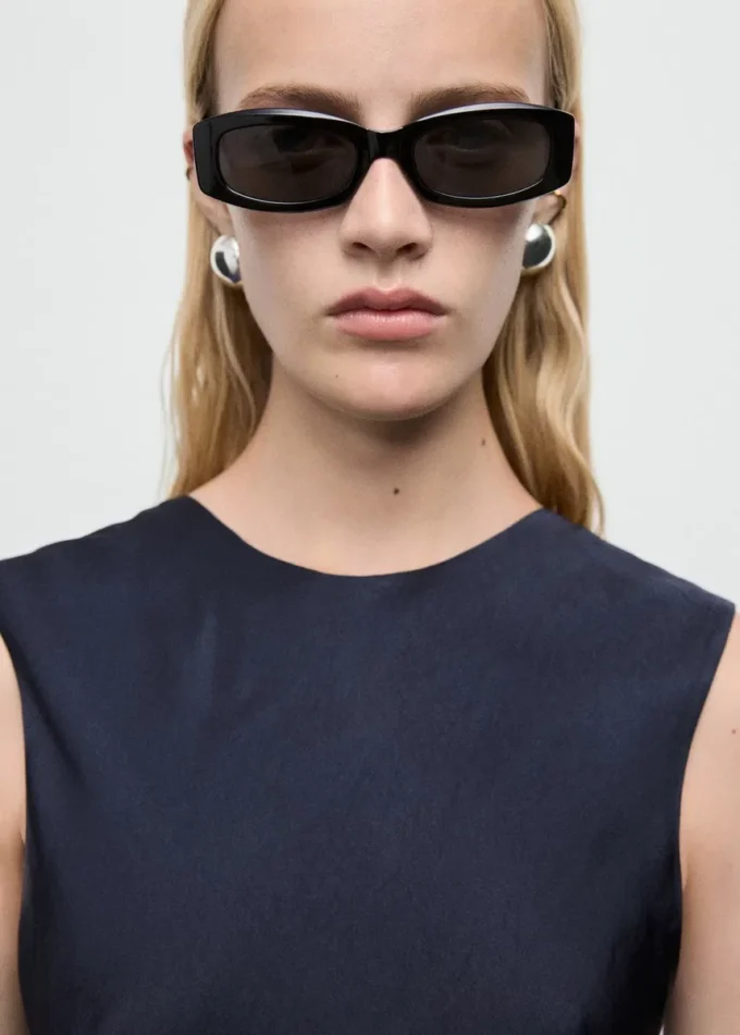 Top asymétrique en satin
