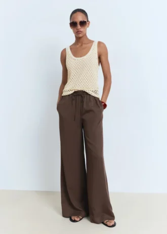 Top en crochet à bretelles