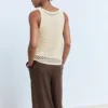 Top en crochet à bretelles
